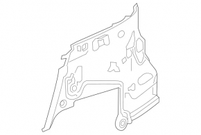 Защита арки двигателя левая Mercedes C-class W205 15-21