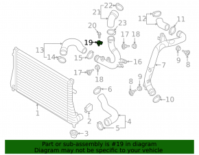 Датчик давления наддува Map Sensor VW Jetta 11-18 USA 1.4T, 1.4Т hybrid