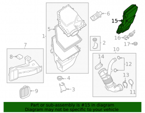 Резонатор повітряний BMW X5 G05 24-26 3.0T