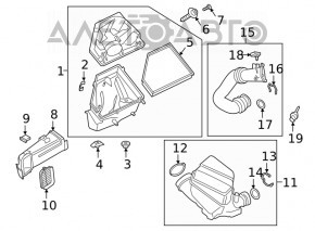 Воздухоприемник BMW 3 G20 19-26 2.0T, plug-in, B58