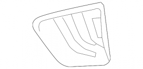 Решітка переднього бампера ліва Hyundai Ioniq 20-22 під DRL
