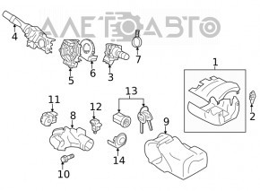 Антенна иммобилайзера Subaru Forester 19-24 SK