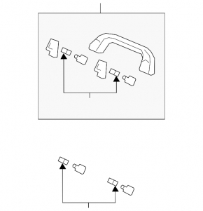 Ручка стелі передня ліва Mazda CX-90 24-26 чорна