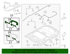 Ручка потолка передняя левая Mazda CX-90 24-26 черная
