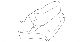 Защита заднего бампера правая BMW 4 F32/33/36 14-20