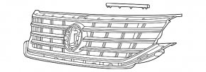 Решетка радиатора grill VW Passat 20-22 R-Line
