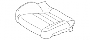 Пассажирское сидение Porsche Macan 17-18 с airbag, электрическое, подогрев, вентиляция, Comfort, кожа бежевая