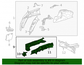Четверть передняя левая Toyota Sienna 21-26
