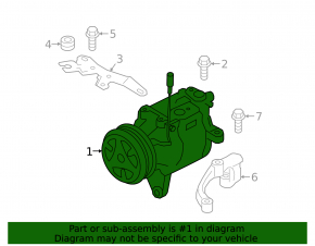 Компрессор кондиционера Subaru XV Crosstrek 21-23