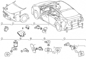 Clearance Warning Computer Module Toyota Prius 50 16-22