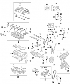 Блок циліндрів голий Honda Civic X FC 16- K20C2 2.0