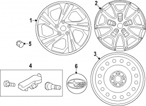 Запасное колесо докатка R17 Subaru Forester 25-26 145/80