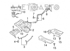 Защита топливного бака правая Chrysler 200 11-14