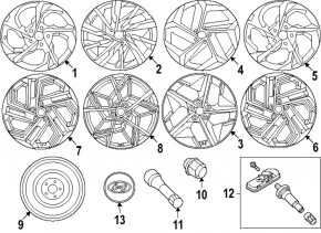 Диск колесный R17x7J ET48.5 Hyundai Tucson 22-24 тип 2