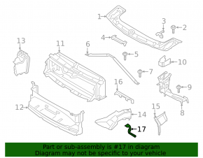 Кронштейн повітропроводу правий BMW 4 F36 15-20 M pack