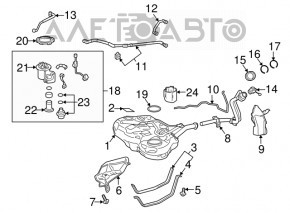 Крышка заливной горловины бензобака Toyota Prius 30 12-15