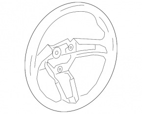 Руль голый Mazda 3 19-26 кожа черная, Mexico built
