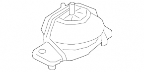 Подушка двигуна ліва Land Rover Range Rover Velar 21-24 3.0T, MHEV