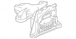 Подушка двигуна ліва Honda Accord 18-22 2.0T