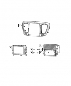 GPS Navigation RADIO MODULE Chrysler Pacifica 17-26