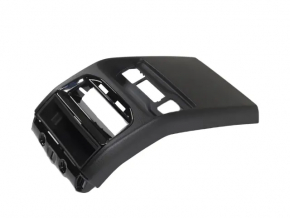 Накладка центральной консоли задняя Jeep Grand Cherokee WL 22-26 черная под USB Hub и кнопки подогрева заднего ряда