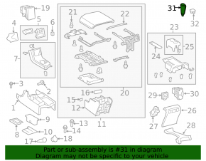 Ручка КПП Toyota Sequoia 08-10 резина черная