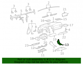 Накладка центральной консоли правая Lexus GS300 GS350 GS430 GS450h 06-09 кожа бежевая