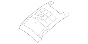Заглушка підкрилка передня права Mercedes W166 ML/GLE 12-20
