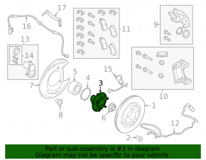 Ступиця передня ліва Land Rover Discovery 17-25