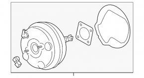 Вакуумный усилитель Subaru Impreza 17-23 GK под eyesight
