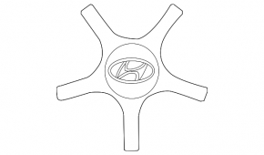 Центральний ковпачок на диск Hyundai Ioniq 17-19 HEV R17