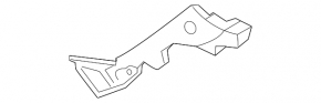 Крепление заднего бампера правое верхнее Mazda 3 09-13 4d