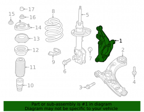 Цапфа передняя правая Mazda CX-50 23-26
