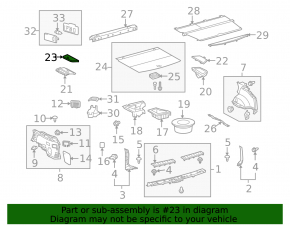 Крышка кармана багажника левая Lexus RX350 RX450h 10-12 серая