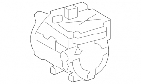 Компресор кондиціонера Toyota Camry v40 09-11 2.4, 2.5