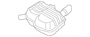 Глушитель задняя часть бочка левая Audi A4 B9 19-25 2.0T