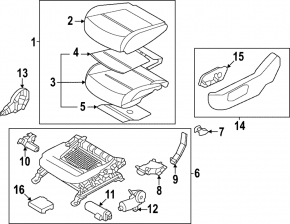 SEAT MEMORY CONTROL MODULE Hyundai Tucson 22-26