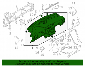 Торпедо передняя панель без AIRBAG Ford Fusion mk5 13-20