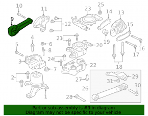 Подушка двигуна верхня Land Rover Range Rover Evoque 12-18 2.0
