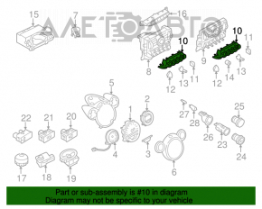 Блок переключателей на центральной консоли Mini Cooper Countryman R60 10-15