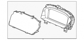 Щиток приборов Honda Civic XI FE/FL 22-24 Sport, 5d, под акпп