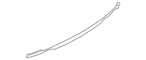 Вставка губи заднього бампера Audi Q5 8R 13-17 рест s-line під парктроніки