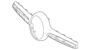 Накладка решетки радиатора grill Mercedes W167 GLE 350 24-26