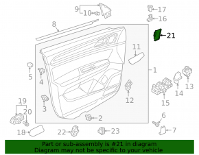 Кнопка блокировки дверей передняя левая VW Atlas 18-25