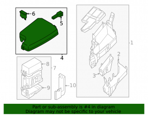 Крышка блока предохранителей подкапотная Mazda CX-5 17-20