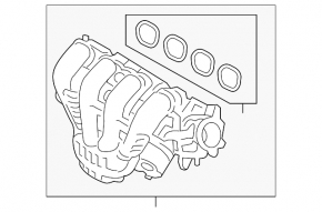 Коллектор впускной Ford Escape MK4 20-26 hybrid, plug-In