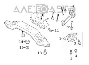 Подушка двигателя левая Subaru Forester 19-21 SK