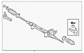Рейка рульова Lexus LX570 08-21 ГУР