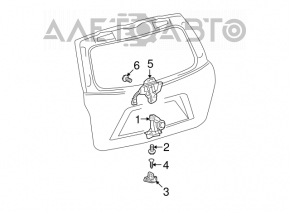 Замок двери багажника Toyota Prius V 12-17