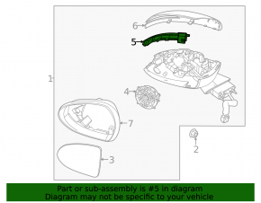 Повторитель поворота правого зеркала Kia K5 21-24